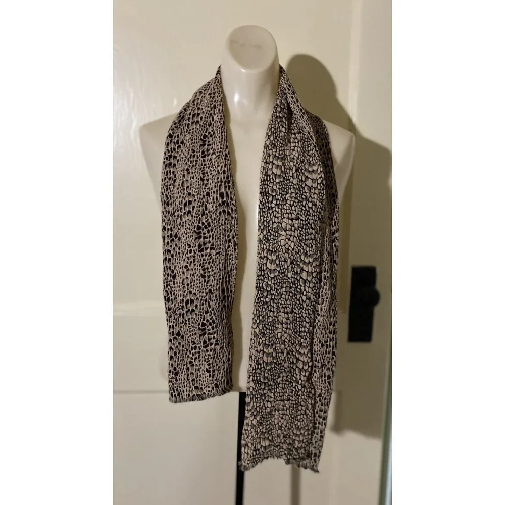 Dark Fairy Snakeskin Fall Winter Med Weight Long Scarf MobWife Missing Tag 53x11